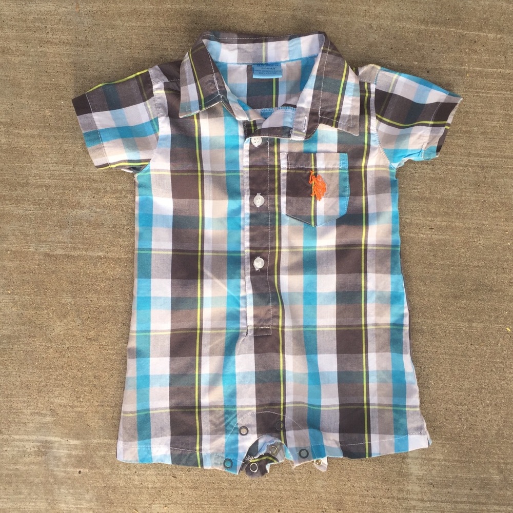 US Polo Association baby boy Polo, 3-6 months